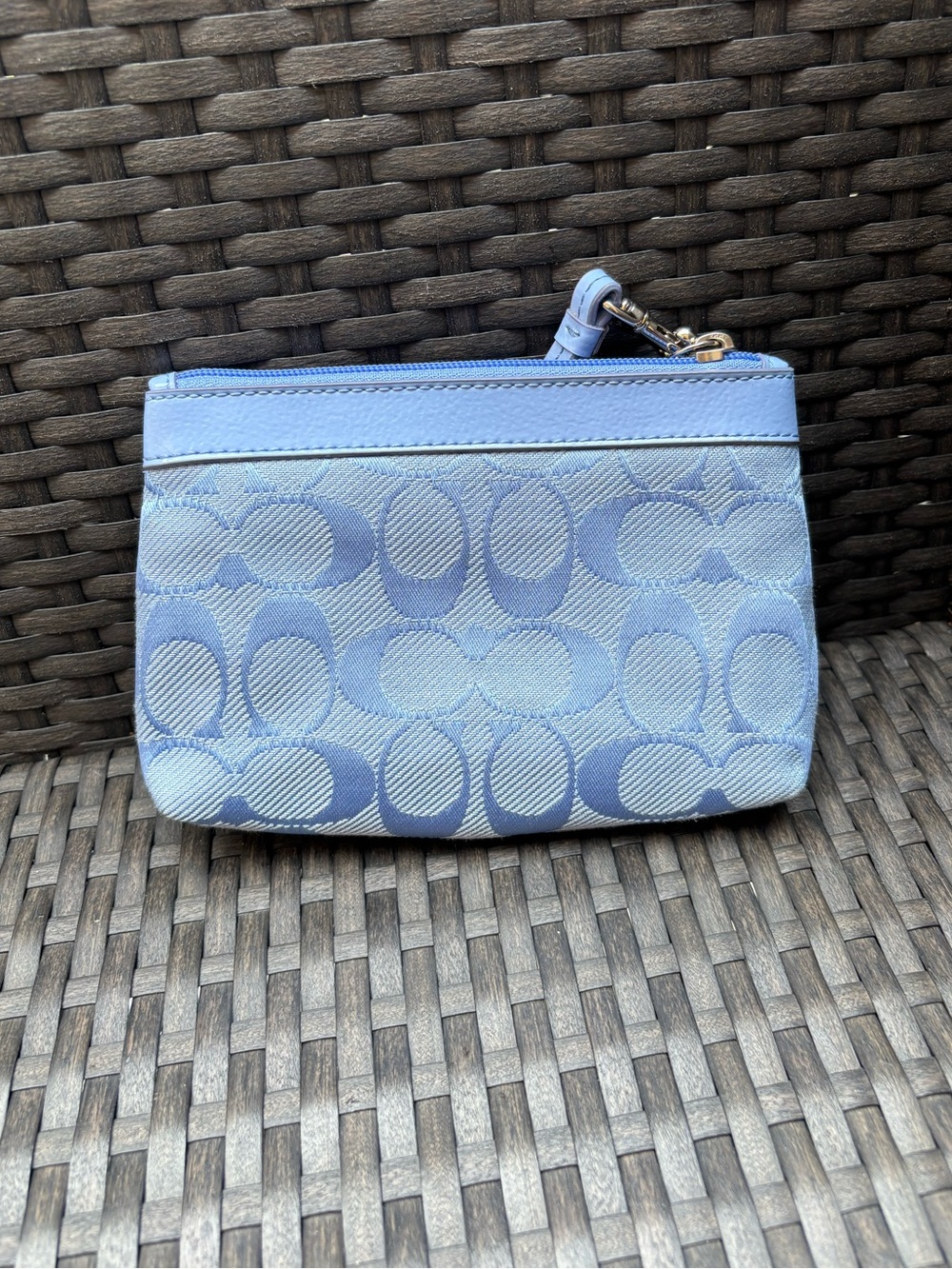 Coach Kyra Daisy Signature C Monogram Backpack Periwinkle With Matching Wristlet - Picture 13 of 15